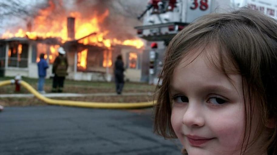 The original 'Disaster Girl' photo that sparked numerous memes has sold for $473,000 as non-fungible token.