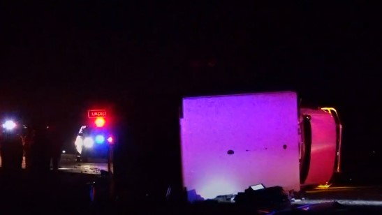 Four people were injured when an SUV collided with a Montcalm County ambulance in Oakfield Township on Monday.