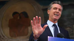 California Gov. Gavin Newsom at a news conference earlier this month. California Gov. Gavin Newsom at a news conference earlier this month.
