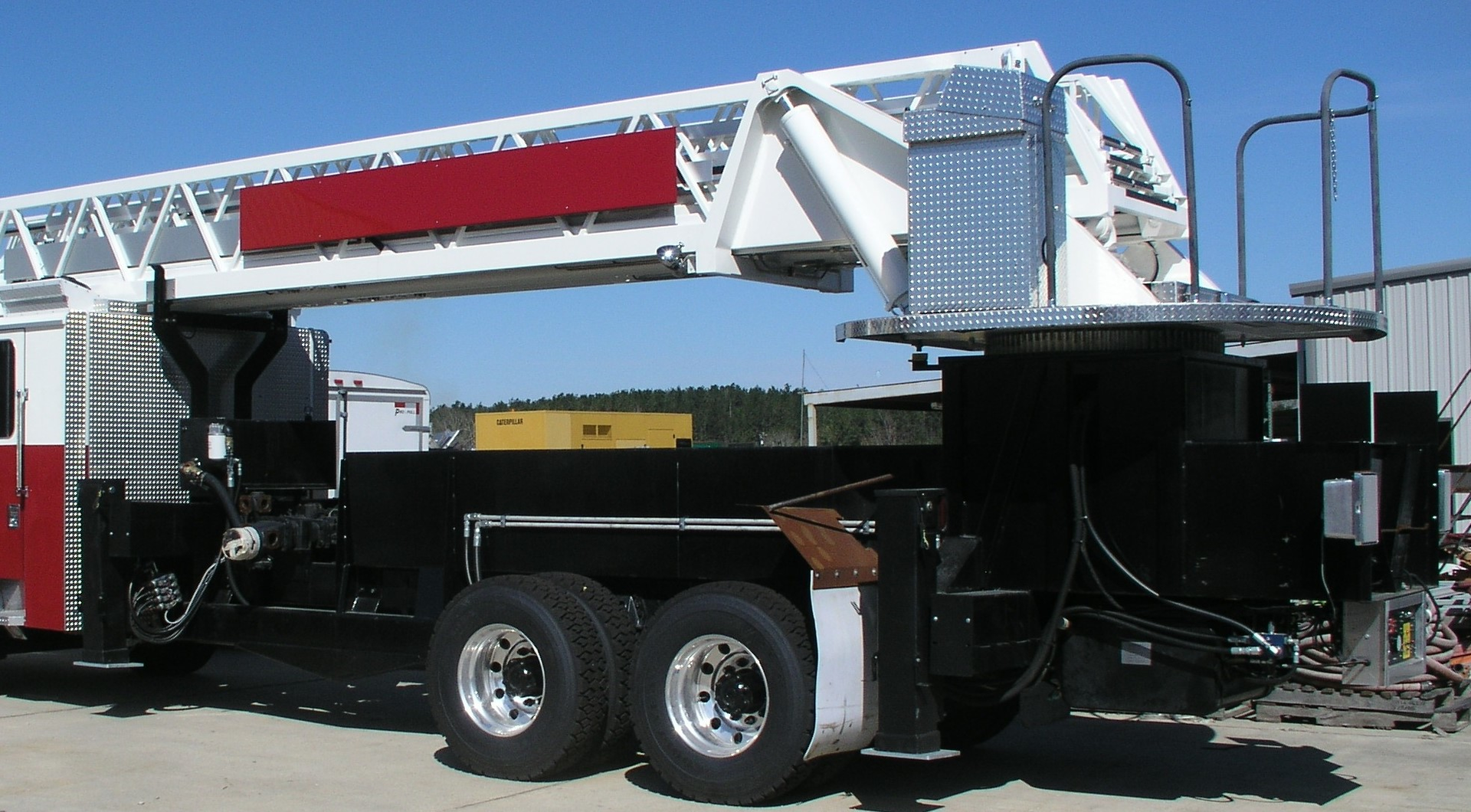 Figure 1. A rear-mount chassis and aerial prior to compartments being added.