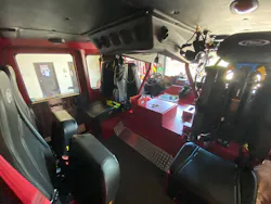 The smaller engine allows or more visibility with a smaller engine tunnel. The smaller engine allows or more visibility with a smaller engine tunnel.