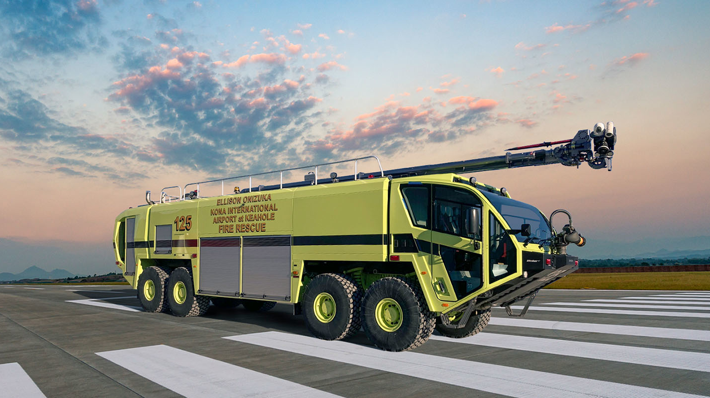Oshkosh Airport Products has delivered eight new Striker&circledR; ARFF vehicles among five state of Hawaii airports.
