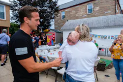 FDNY Firefighter Steve Keenan found Liam Dominguez Rodriguez in his mother's arms in the arson fire that claimed Liam's sister and mother. FDNY Firefighter Steve Keenan found Liam Dominguez Rodriguez in his mother's arms in the arson fire that claimed Liam's sister and mother.