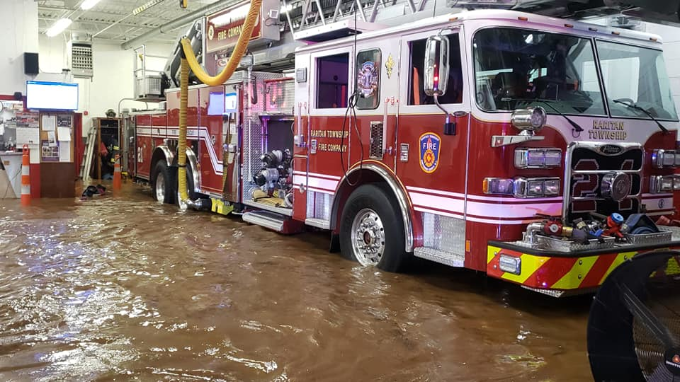 Flooding from Hurricane Ida caused damage that left the Raritan Township firehouse uninhabitable for a few months.