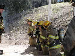 New recruit fire training that’s part of a firefighter’s initial professional development training. New recruit fire training that’s part of a firefighter’s initial professional development training.