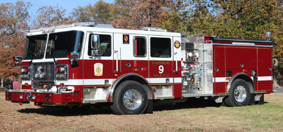 Seagrave Pumper built for Bladensburg Volunteer Fire Department and Rescue Squad