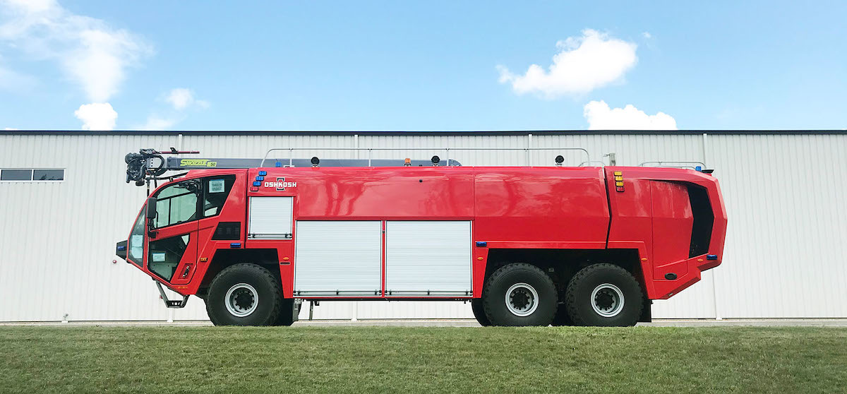 Isle of Man Airport received three new Oshkosh Striker 6x6 ARFF vehicles in early December 2021.