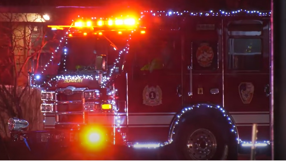 A Pasadena firefighter is recovering after being struck by a vehicle.