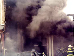 Chief David Dodson informed that the four attributes of reading smoke are volume, velocity, density and color. Chief David Dodson informed that the four attributes of reading smoke are volume, velocity, density and color.