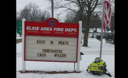 Elsie Area Fire firefighter Zach Miller was struck and killed at a non-work related accident scene. Elsie Area Fire firefighter Zach Miller was struck and killed at a non-work related accident scene.