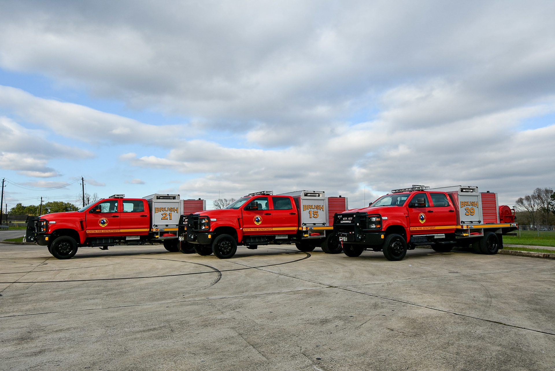 The Austin Fire Department has taken delivery of three custom-built Metro Fire Apparatus Specialists brush units.