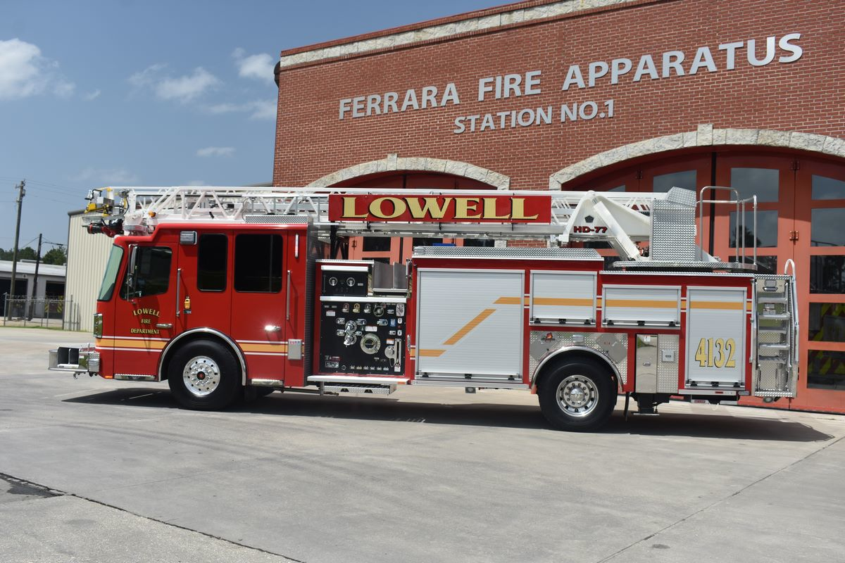 The Lowell Fire Department has taken delivery of a custom-built Ferrara Quint built on a Cinder chassis.