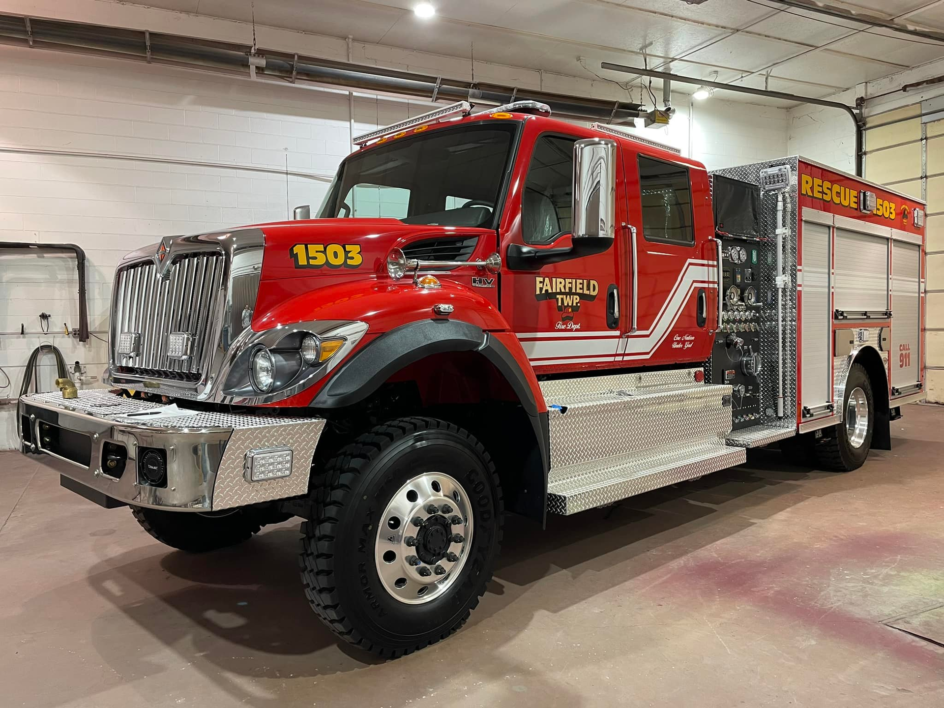 The Fairfield Township Volunteer Fire Department in Somerdale has taken delivery of a custom-built Precision Fire Apparatus pumper.