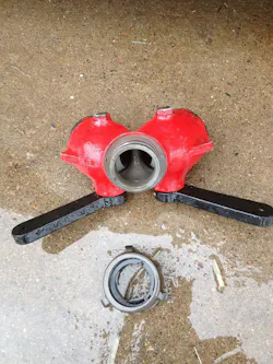 Use of a single hoseline to supply the primary attack and backup lines with a single hoseline should be avoided. Failure of an appliance could cause water loss in both hoselines. Use of a single hoseline to supply the primary attack and backup lines with a single hoseline should be avoided. Failure of an appliance could cause water loss in both hoselines.