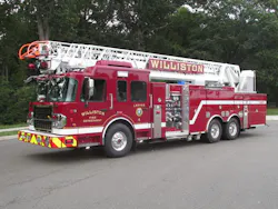 The Williston Fire Department has taken delivery of a custom-built Spartan Aerial. The Williston Fire Department has taken delivery of a custom-built Spartan Aerial.