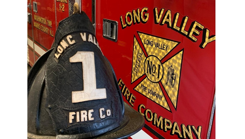 A leather helmet that is estimated to be 100 years old has ended up back home at Long Valley Fire Company No. 1.