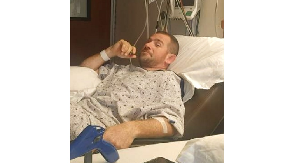 Middletown firefighter Shawn Menear made a big step in his recovery, walking for the first time in two weeks.