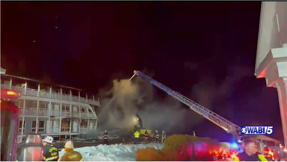 Firefighters battled a fire at the Bluenose Inn in Bar Harbor for hours Thursday.