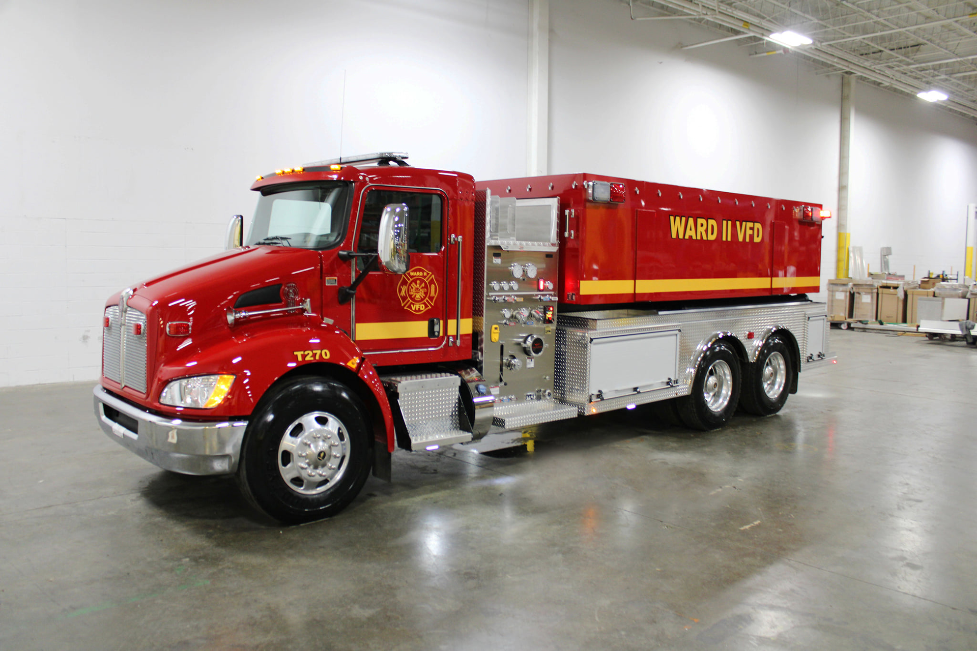 The Ward II Volunteer Fire Department in Pioneer took delivery of their custom-built Fouts Brothers tanker.