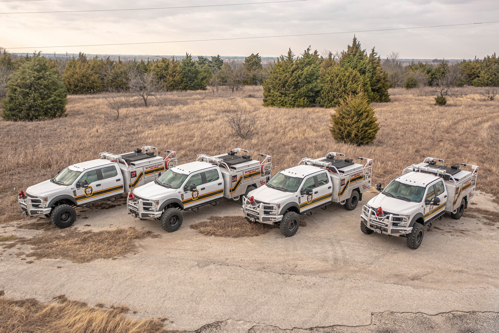 The Hillsborough County Fire Department has taken delivery of four new Skeeter Brush Trucks Type 5 wildland units.