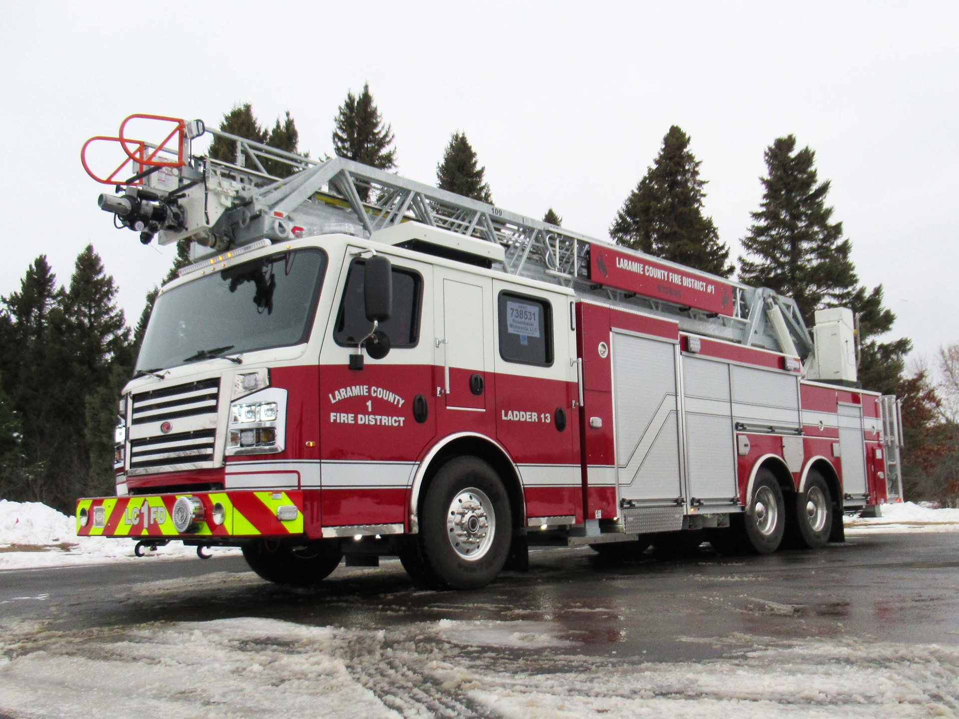 The Laramie County Fire District #1 has taken delivery of a custom-built Rosenbauer 109-foot Viper aerial.