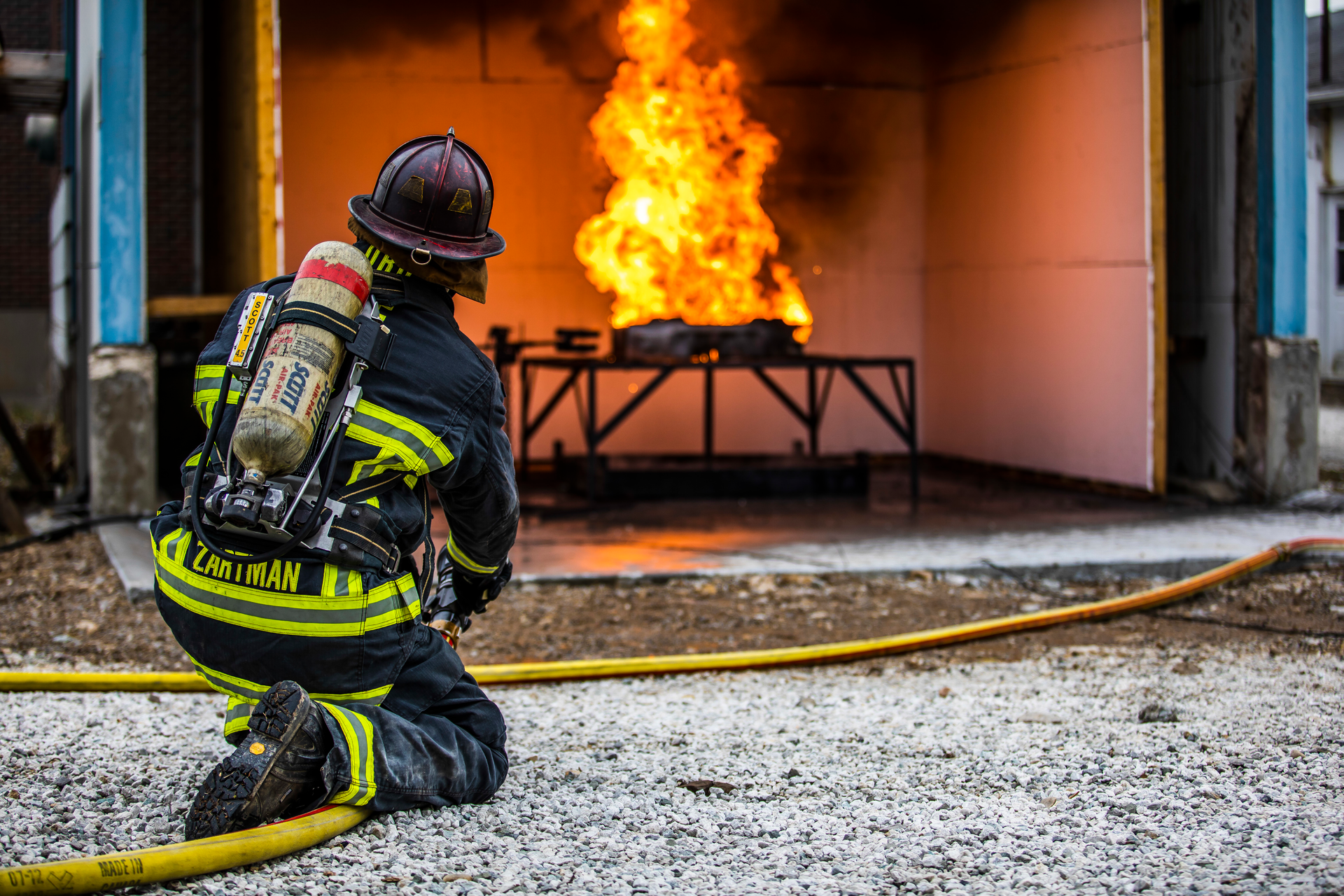 Lithium-ion (li-ion) battery packs produce pressurized gas streams of flammable and toxic gas. This results in high-velocity flames that are significantly hotter than firefighters typically encounter.