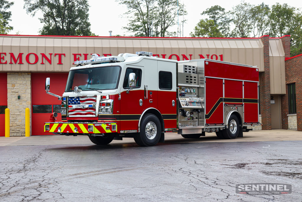 The Lemont Fire Protection has taken delivery of a Rosenbauer pumper built on a Rosenbauer Commander chassis.