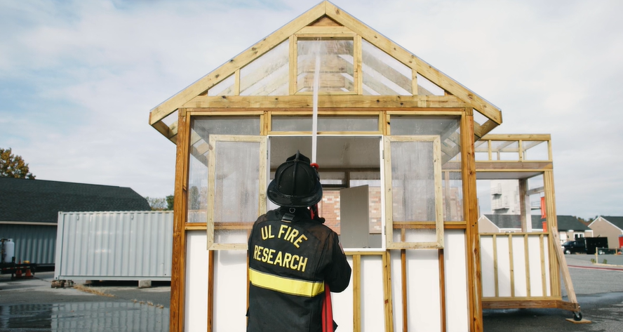 The UL Fire Safety Research Institute Hose Stream Prop.