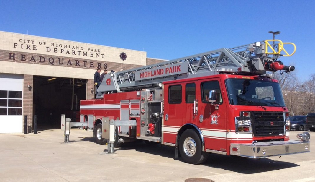 The Highland Park Fire Department has purchased a new aerial ladder after going without one since the previous truck caught fire in 2017.