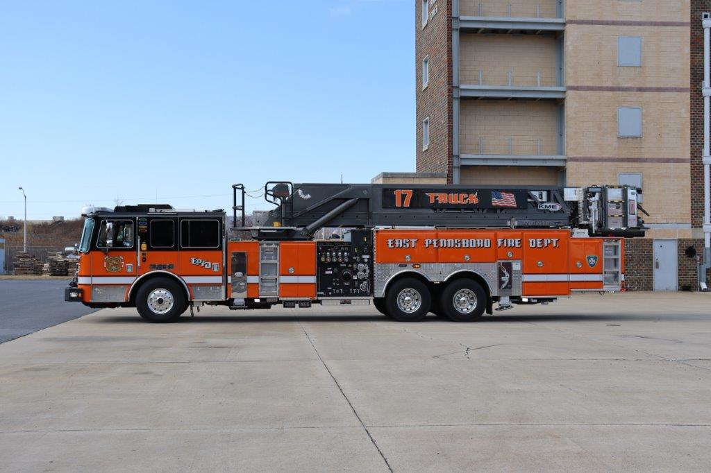 Enola Fire Company No. 3 in Enola, PA has taken delivery of a custom-built KME mid-mount aerial platform.