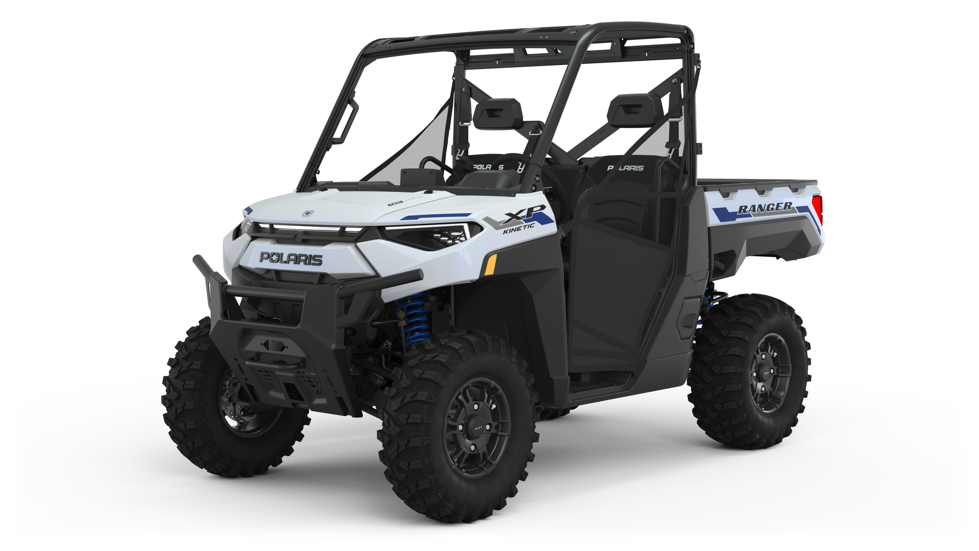 The Polaris RANGER XP in icy white pearl.