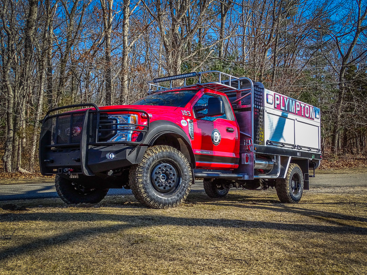 The Plympton Fire Department has taken delivery of a custom-built Firematic B.R.A.T. brush/forestry apparatus.