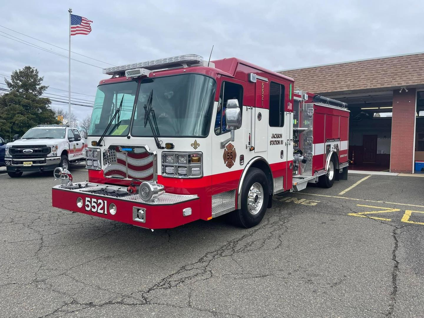 The Jackson Township Fire District has taken delivery of a custom-built Ferrara pumper.