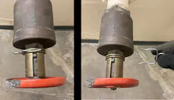 Limiting-style PRVs, such as this example, are easy to deal with. Removing the pin bypasses the stop, which allows a crew to get full flow and pressure. Limiting-style PRVs, such as this example, are easy to deal with. Removing the pin bypasses the stop, which allows a crew to get full flow and pressure.