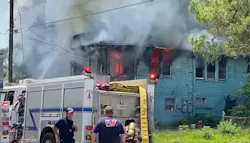 Baton Rouge firefighters battled a dwelling fire where one person was seriously injured and six were displaced. Baton Rouge firefighters battled a dwelling fire where one person was seriously injured and six were displaced.