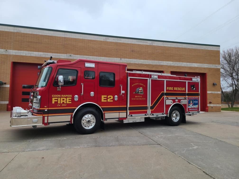 The Coon Rapids Fire Department has taken delivery of a custom-built Rosenbauer Pumper.