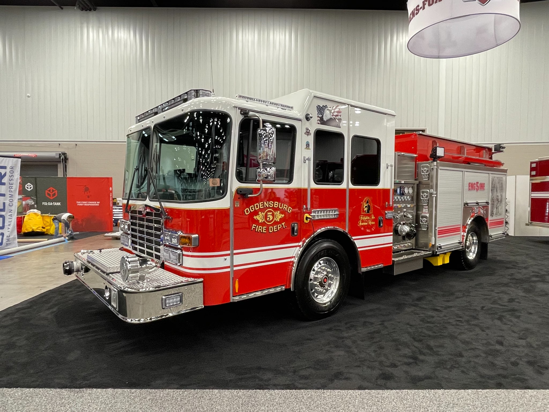 The Ogdensburg Fire Department has taken delivery of a custom-built HME Ahrens-Fox pumper.