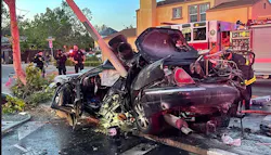 Oakland residents and firefighters teamed up to save a man following an accident and fire that trapped him in his vehicle. Oakland residents and firefighters teamed up to save a man following an accident and fire that trapped him in his vehicle.