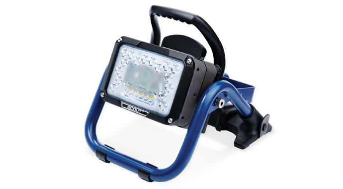 The Scout is a tactical LED scene light powered by eDRAULIC Watertight Extrication Tool/eDRAULIC 3.0 batteries.