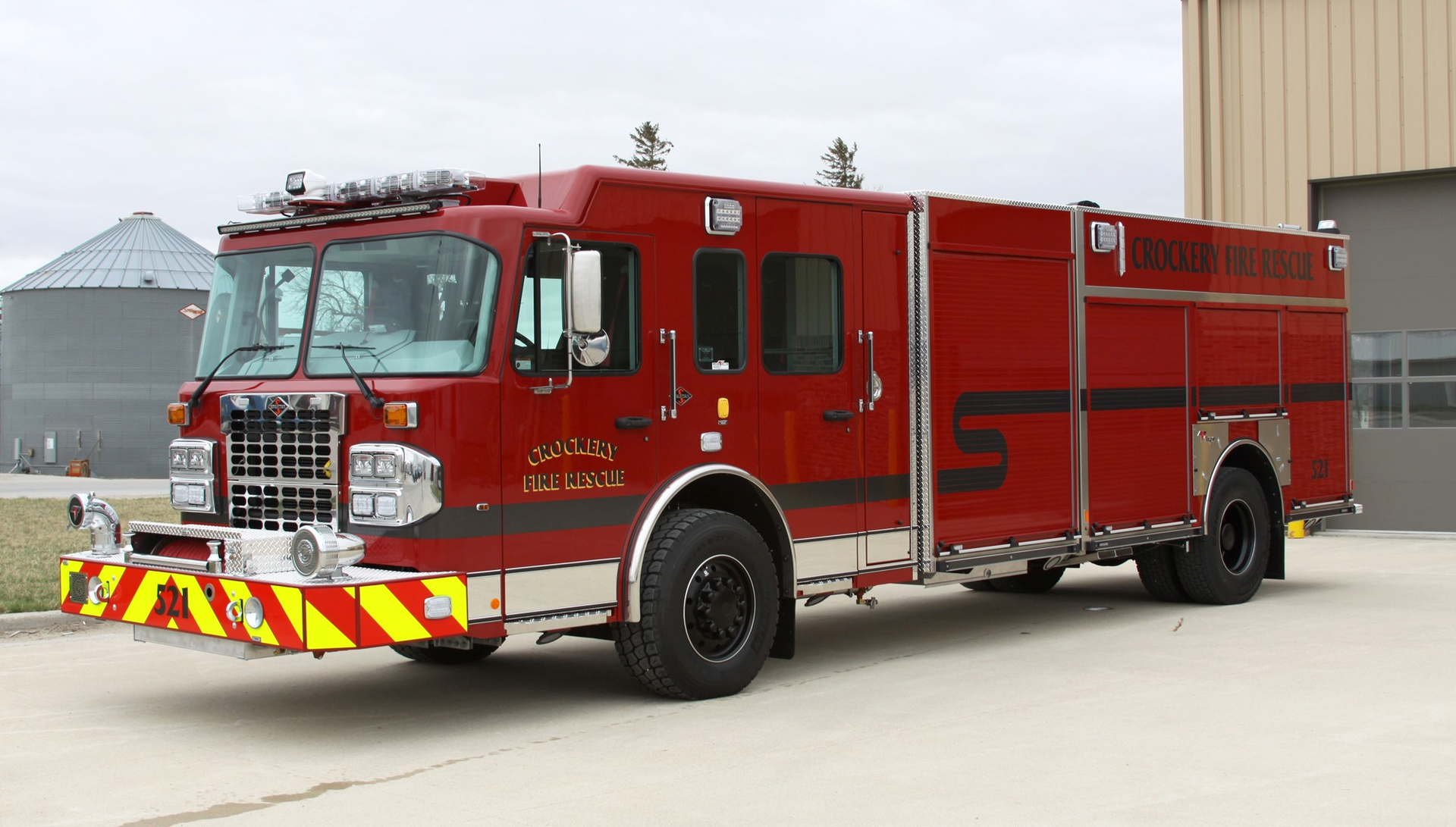 The Crockery Township Fire Department has taken delivery of a custom-built Toyne Fire Apparatus Pumper.
