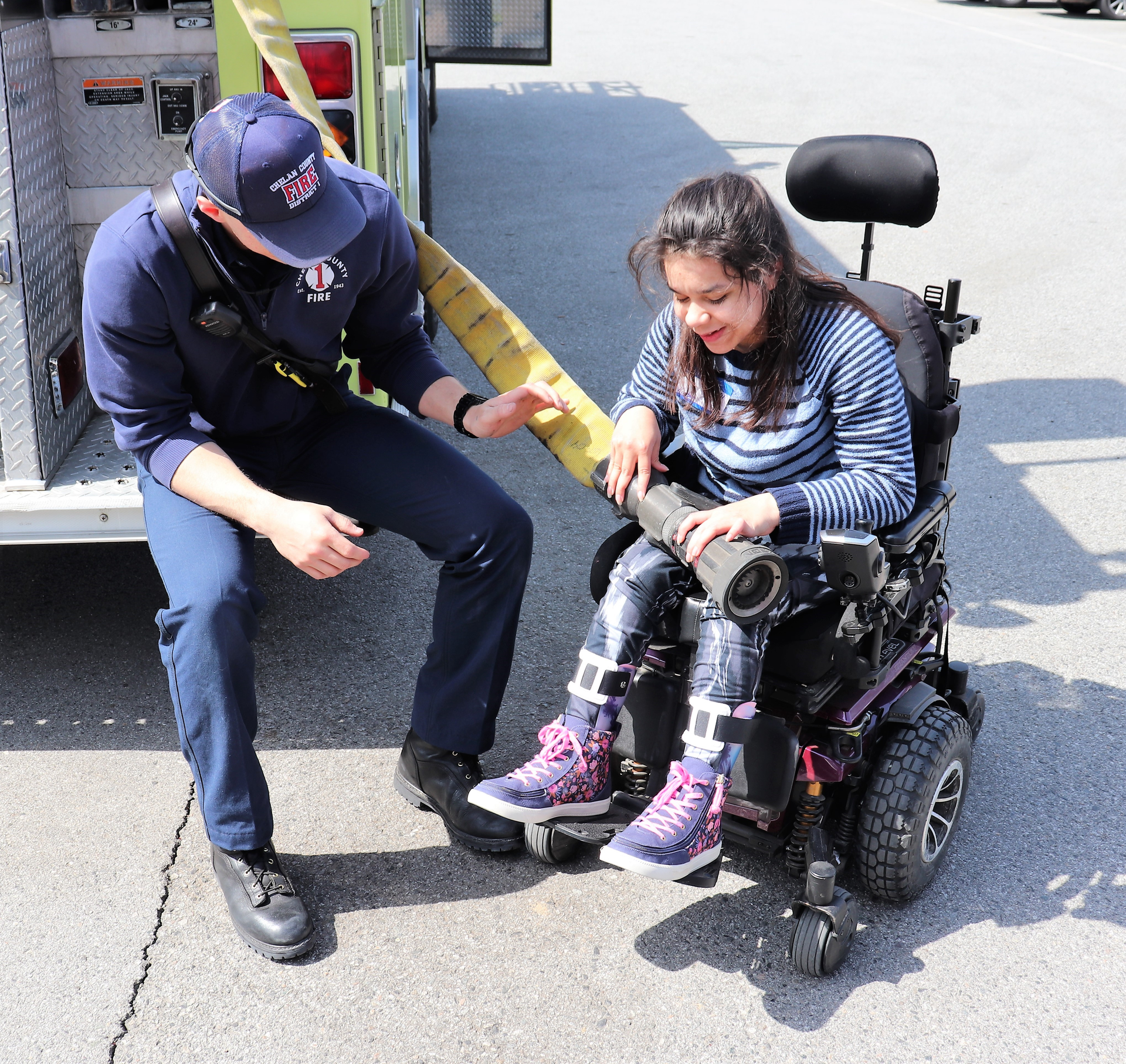 Children with physical challenges may not be able to help themselves during an emergency. During a rescue in which you are carrying the child, they may not be able to hold on to you. Muscle spasms/tremors will be intensified as a direct result of the stress that the child is feeling. This also begs the question as to whether or not the schools in your district have not just an emergency evacuation plan, but one that really works?