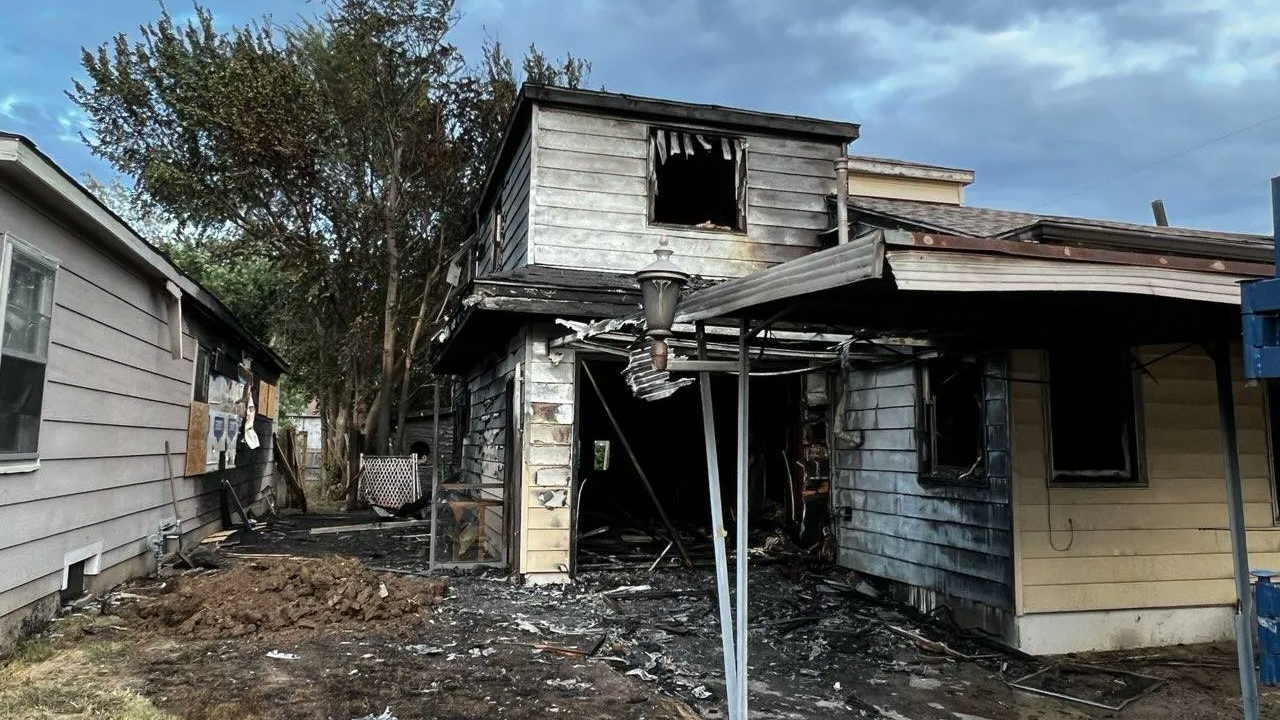 Three Wichita firefighters suffered burns during a fire in vacant home.