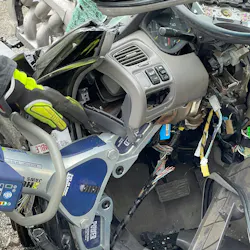 For cut-less dash displacement on unibody automobiles, in which the objective is to break the weld that holds the dash bar to the A-pillar, you use the small lip that rises above the rest of the rocker channel as the landmark for the bottom spreader arm. For cut-less dash displacement on unibody automobiles, in which the objective is to break the weld that holds the dash bar to the A-pillar, you use the small lip that rises above the rest of the rocker channel as the landmark for the bottom spreader arm.