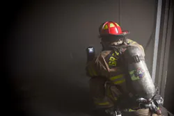 The proper use of a thermal imaging camera (TIC) requires members to stay in close contact with each other and to control doors, when possible. The proper use of a thermal imaging camera (TIC) requires members to stay in close contact with each other and to control doors, when possible.