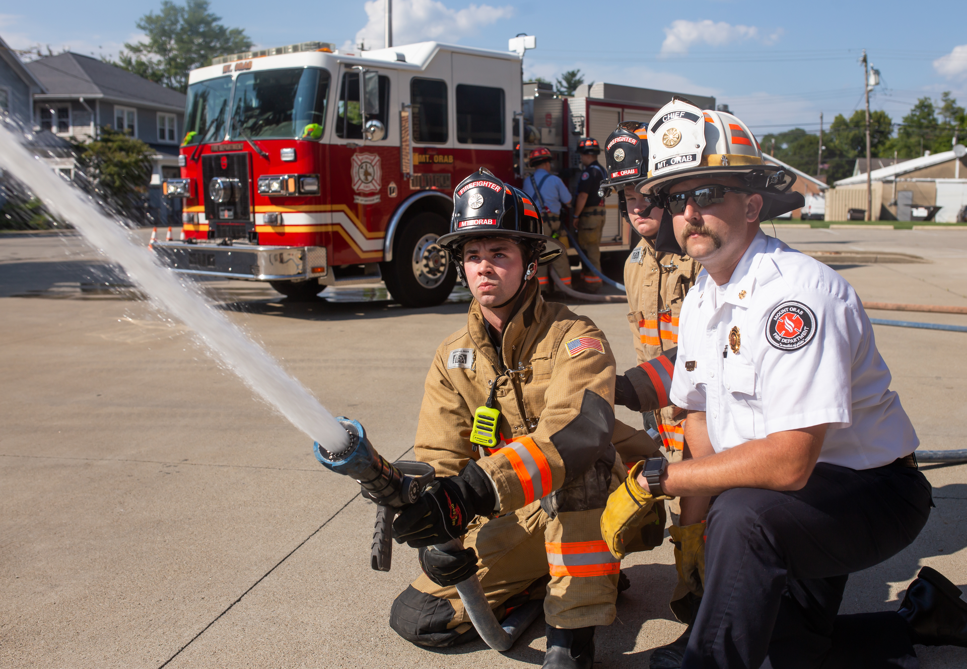 The question is, 'How do you convince 16-year-olds who have no idea what they want to do in life to choose the fire service?'