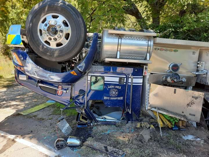 The firefighters are OK, but sore.