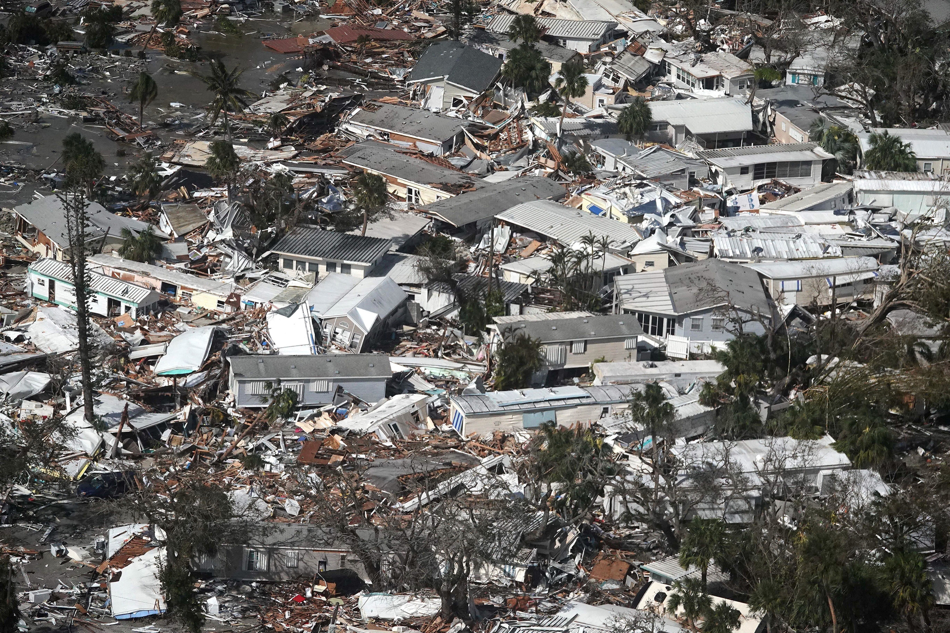 This was a scene in Florida last month.