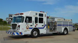 Corolla, NC, Fire & Rescue recently acquired this 2013 Rosenbauer Commander 1,500-gpm pumper from Brindlee Mountain Fire Apparatus. This unit first served with a department in Arizona. It’s equipped with a 1,000-gallon water tank and dual 25-gallon foam tanks. Corolla, NC, Fire & Rescue recently acquired this 2013 Rosenbauer Commander 1,500-gpm pumper from Brindlee Mountain Fire Apparatus. This unit first served with a department in Arizona. It’s equipped with a 1,000-gallon water tank and dual 25-gallon foam tanks.