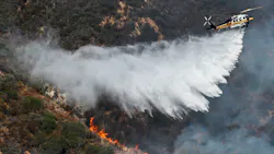 Los Angeles County fire resources battle a brush in August 2022. Los Angeles County fire resources battle a brush in August 2022.