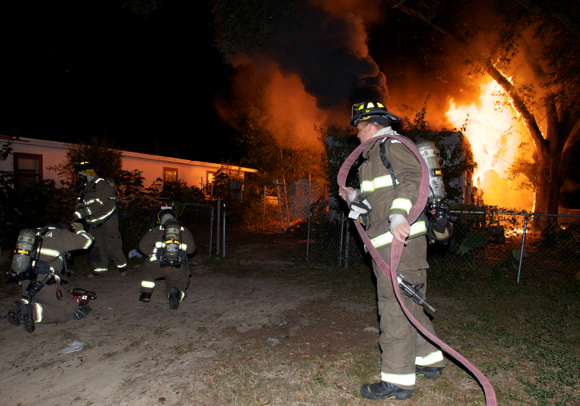 The nozzle firefighter must stretch the proper size and length of attack line to be successful at getting to point of origin. It also is critical that the fireground commander assign the proper staffing based on size, length and location. The line must enter and advance to get water on the fire.